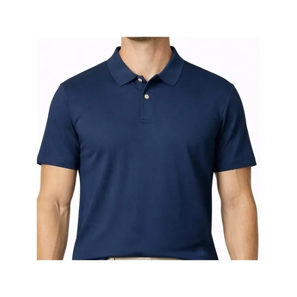 Alfani Polo Shirt Mens Size XXL Navy Blue Short Sleeve Polo Supima Cotton NWT